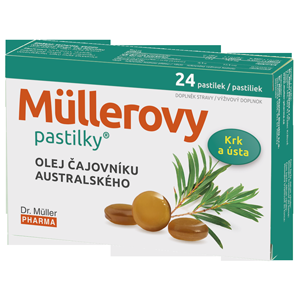 Müllerovy pastilky® z olejkiem z drzewa herbacianego 24 tabletek