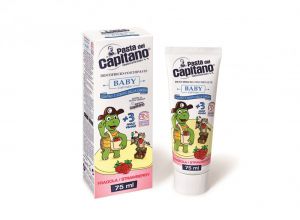 BABY CAPTAIN FRAGOLA STRAWBERRY - pasta dla dzieci truskawka 75 ml