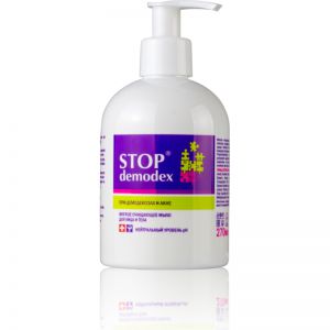 Stop Demodex delikatne mydło do oczyszczania twarzy i ciała przy demodekozie, nużycy, trądziku, 270